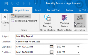 Schedule an appointment in Outlook